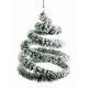 Χριστουγεννιάτικο Χιονισμένο Δεντράκι Οροφής Σπιράλ (43cm)