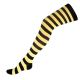 Αποκριάτικο Αξεσουάρ Κάλτσες Ριγέ Βαμβακερές Κίτρινο - Μαύρο