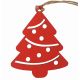 Χριστουγεννιάτικο Ξύλινο Δεντράκι Κόκκινο (10cm) - 1 Τεμάχιο