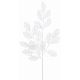 Χριστουγεννιάτικο Διακοσμητικό Κλαδί Λευκό με Φύλλα (66cm)