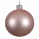 Χριστουγεννιάτικη Μπάλα Γυάλινη Ροζ Ματ (10cm)
