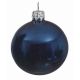 Χριστουγεννιάτικη Μπάλα Οροφής Γυάλινη Μπλε Γυαλιστερή (15cm)