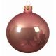 Χριστουγεννιάτικη Μπάλα Γυάλινη Ροζ Γυαλιστερή (10cm)