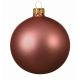 Χριστουγεννιάτικη Μπάλα Γυάλινη Ροζ Ματ (8cm)