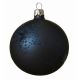 Χριστουγεννιάτικη Μπάλα Γυάλινη Μπλε με Αστεράκι (8cm)