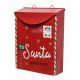 Χριστουγεννιάτικο Μεταλλικό Διακοσμητικό Γραμματοκιβώτιο Κόκκινο (31cm)
