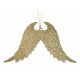 Χριστουγεννιάτικα Πλαστικά Φτερά Αγγέλου Χρυσά με Στρας (16cm)