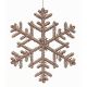 Χριστουγεννιάτικη Χιονονιφάδα Οροφής Χρυσή με Στρας (18cm)