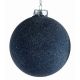 Χριστουγεννιάτικη Μπάλα Γυάλινη Μπλε με Στρας (10cm)