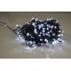 100 Λευκά Ψυχρά Φωτάκια LED DIAMOND Εξωτερικού Χώρου, Επεκτεινόμενα με Μαύρο Καλώδιο 31V
