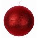 Χριστουγεννιάτικη Μπάλα Οροφής Κόκκινη με Στρας (15cm)