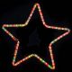 Χριστουγεννιάτικο Αστέρι με 1m Πολύχρωμο Φωτοσωλήνα (30cm)