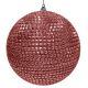 Χριστουγεννιάτικη Μπάλα Οροφής Ροζ Disco (20cm)