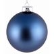 Χριστουγεννιάτικη Μπάλα Γυάλινη Μπλε Ματ (7.50cm)