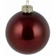Χριστουγεννιάτικη Μπάλα Γυάλινη Βυσσινή Γυαλιστερή (8cm)