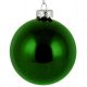 Χριστουγεννιάτικη Μπάλα Γυάλινη Πράσινη Γυαλιστερή (8.50cm)