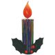 Χριστουγεννιάτικο Φωτιζόμενο Κερί με Γκι (4m)