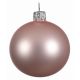 Χριστουγεννιάτικη Μπάλα Οροφής Γυάλινη Ροζ Ματ (15cm