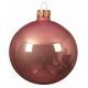 Χριστουγεννιάτικη Μπάλα Οροφής Γυάλινη Ροζ Σκούρα Γυαλιστερή (15cm)