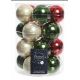 Χριστουγεννιάτικες Μπάλες Γυάλινες Πολύχρωμες - Σετ 20 τεμάχια (6cm)
