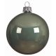 Χριστουγεννιάτικη Μπάλα Γυάλινη Πράσινη Σκούρη (8cm)