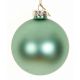 Χριστουγεννιάτικη Μπάλα Γυάλινη Πράσινη Ματ (10cm)