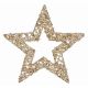 Χριστουγεννιάτικo Διακοσμητικό Συνθετικό Αστέρι Χρυσό με Παγιέτες (25cm)