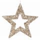 Χριστουγεννιάτικo Διακοσμητικό Συνθετικό Αστέρι Χρυσό με Παγιέτες (45cm)