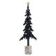 Χριστουγεννιάτικο Διακοσμητικό Ξύλινο Κυπαρίσσι Μαύρο με Αστέρια (53cm)