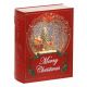 Χριστουγεννιάτικο Διακοσμητικό Πολυρεζίνη Βιβλίο με Νερό και LED Κόκκινο (20cm)