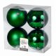 Χριστουγεννιάτικες Μπάλες Πράσινες - Σετ 4 τεμ. (10cm)