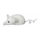 Χριστουγεννιάτικο Κρεμαστό Στολίδι Λευκό Ποντικάκι, Οικολογικό (15cm)
