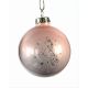 Χριστουγεννιάτικη Μπάλα Γυάλινη Ροζ (6cm)