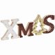 Χριστουγεννιάτικο Διακοσμητικό Ξύλινο "XMAS" Πολύχρωμο