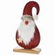 Χριστουγεννιάτικος Διακοσμητικός Ξύλινος Άγιος Βασίλης Κόκκινος  (27cm)
