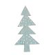 Χριστουγεννιάτικο Ξύλινο Δεντράκι Μπλε (10cm)