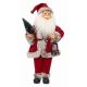 Χριστουγεννιάτικος Διακοσμητικός Πλαστικός Άγιος Βασίλης Κόκκινος Κουρδιστός (45cm)