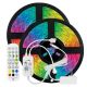 Ταινία LED Κιτ  2 χ 5 Μετρων rgb 12v + Driver + Wifi Controller με Μουσικη Ip20