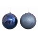 Χριστουγεννιάτικες Μπάλες Μπλε- Σετ 6 τεμ. (10cm)