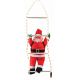 Άγιος Βασίλης με Σκάλα από Φωτοσωλήνα και Λευκά Θερμά LED (60cm)