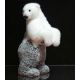 Χριστουγεννιάτικη Αρκούδα Άσπρη-Γκρι, 30cm